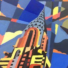 236x236 Chrysler Buildingpainting - Famous Chrysler Building Painting