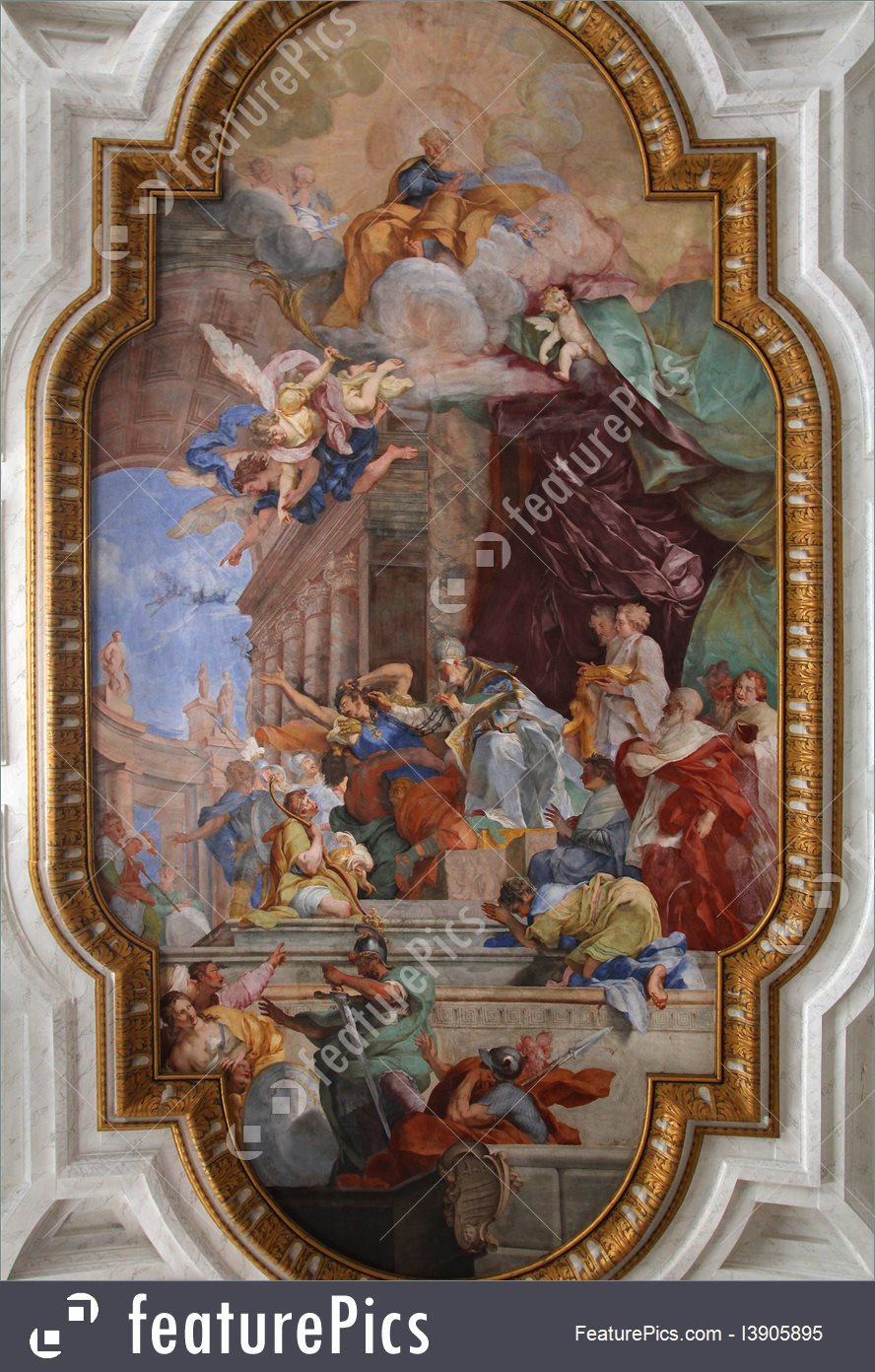 888x1392 Interior Architecture Rome Church - Famous Church Painting