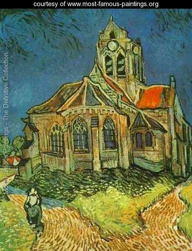 383x500 Showroomthe Church At Auvers - Famous Church Painting