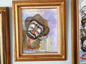 300x225 An Original Acrylic Painting Memorial To Weary Willie Famous - Famous Clown Painting