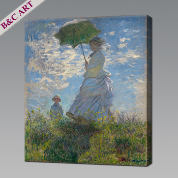 350x350 Famous Figure Painting Claude Monet Promenade Woman Parasol Famous - Famous Coffee Shop Painting