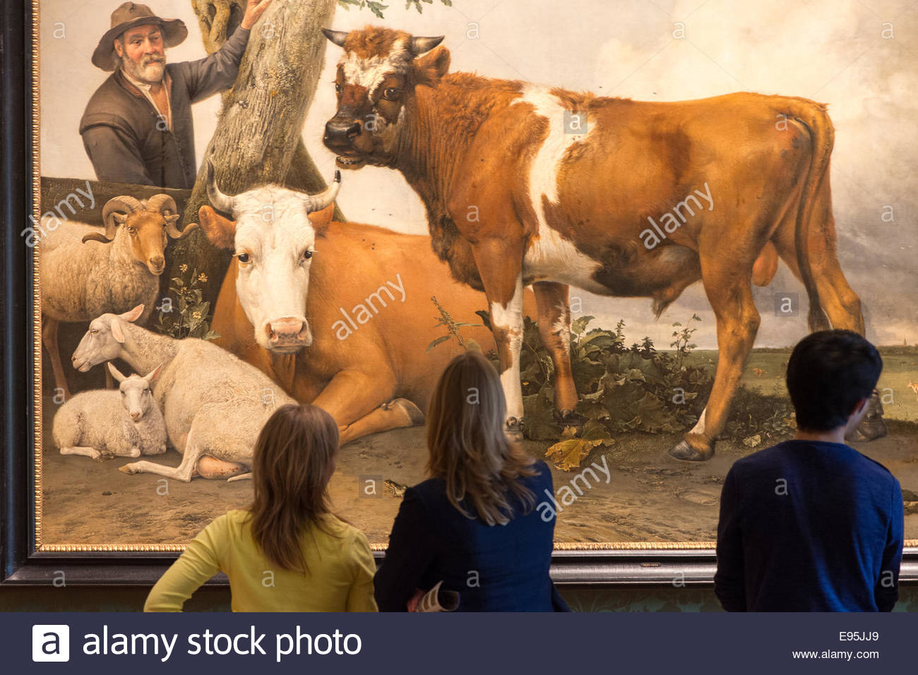 1300x957 Famous Painting The Bull Of Paulus Potter In Mauritshuis In Den - Famous Cow Painting