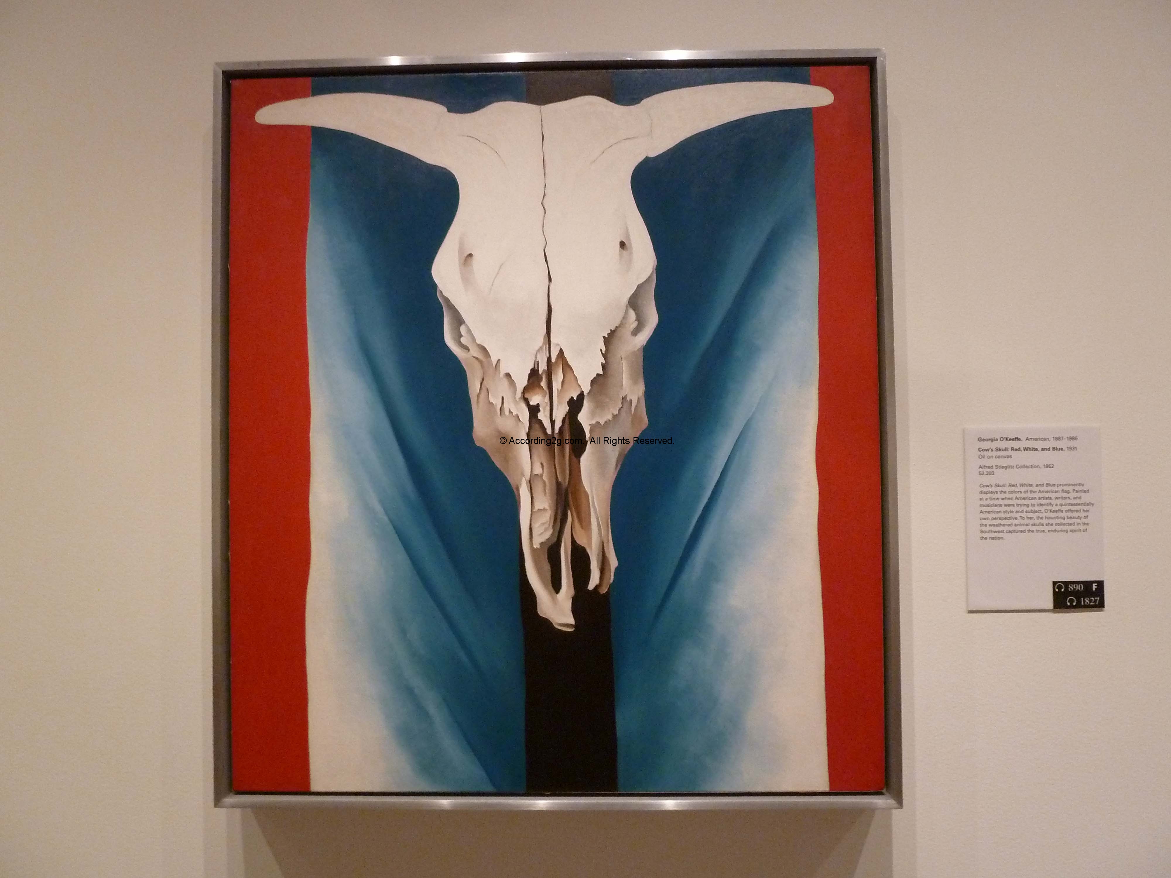 4000x3000 Happy 124th Birthday, Georgia O'Keefe According 2 G - Famous Cow Skull Painting