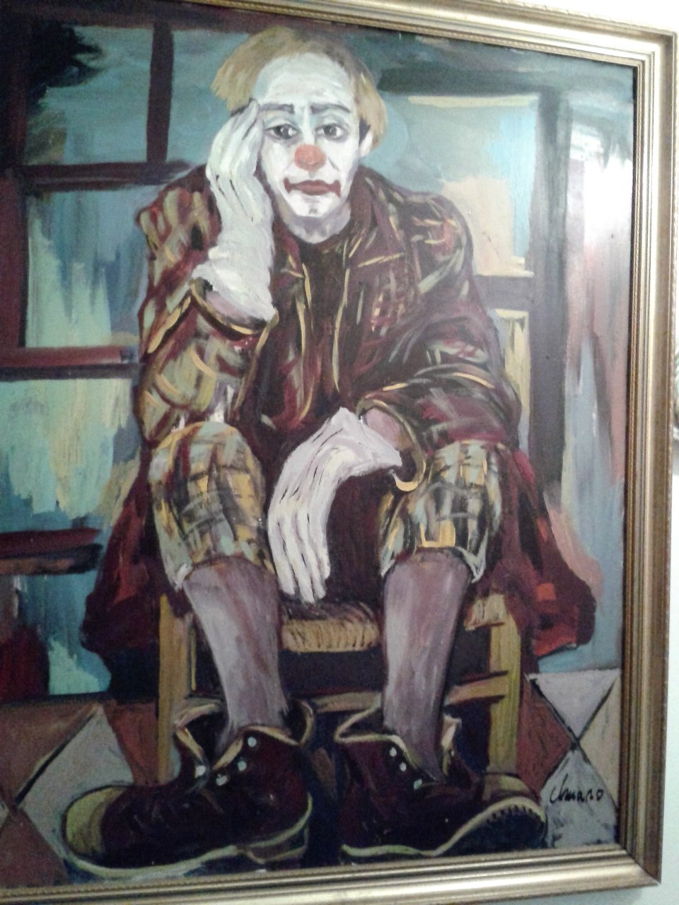 960x1280 How May I Find Out How Much My Clown Oil Painting Is Worth - Famous Crying Clown Painting