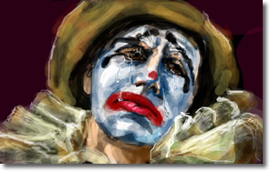 296x188 Images Of Circus Joker Crying - Famous Crying Clown Painting