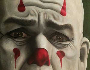 300x233 Sad Clown Paintings Fine Art America - Famous Crying Clown Painting