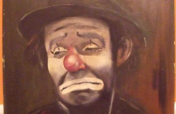 360x233 Sad Clown Paintings Home Interiors And Gifts Devtard - Famous Crying Clown Painting