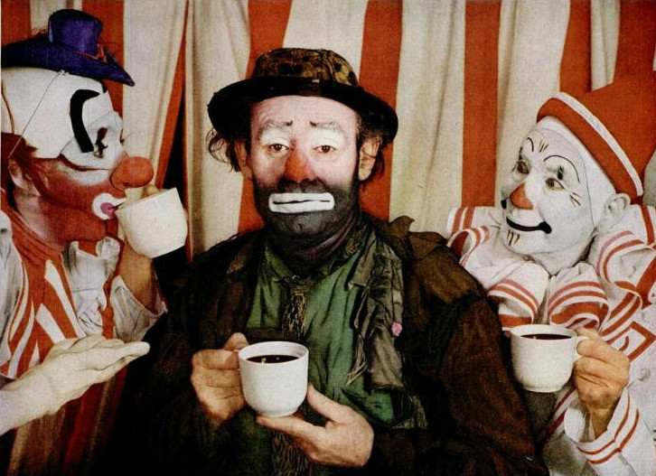 726x527 Emmett Kelly Clownopedia Fandom Powered By Wikia - Famous Crying Clown Painting