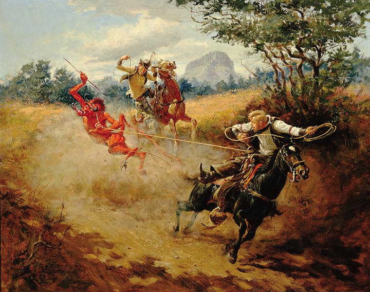 760x600 Phippen Art Museum - Famous Devil Painting