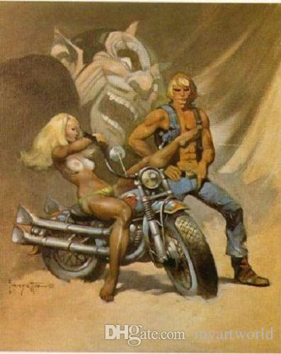 397x500 2018 Devil Rider,genuine Hand Painted Famous Fantasy Fine Art Oil - Famous Devil Painting