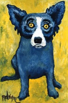 236x354 202 Best Blue Dog Images On Blue Dog, Blue Dog Art - Famous Dog Painting