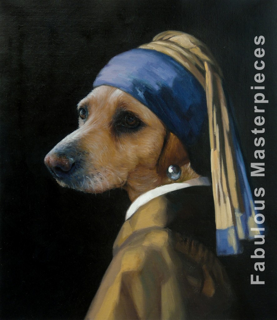 887x1024 Have Yourself Painted Into A Famous Masterpiece People Painted - Famous Dog Painting