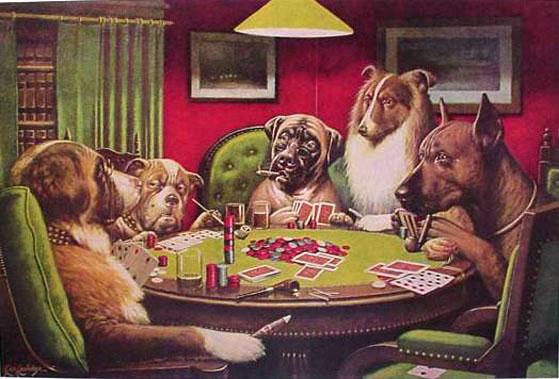 559x379 Cassius Marcellus Coolidge Dogs Playing Poker Painting Framed - Famous Dog Painting