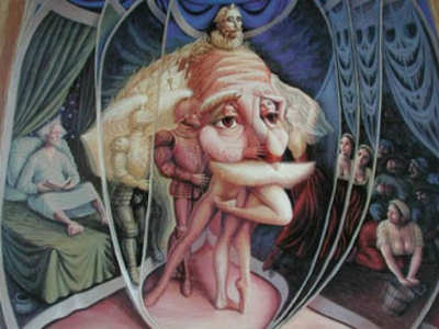 400x300 Optical Illusion Art Scary Website - Famous Don Quixote Painting