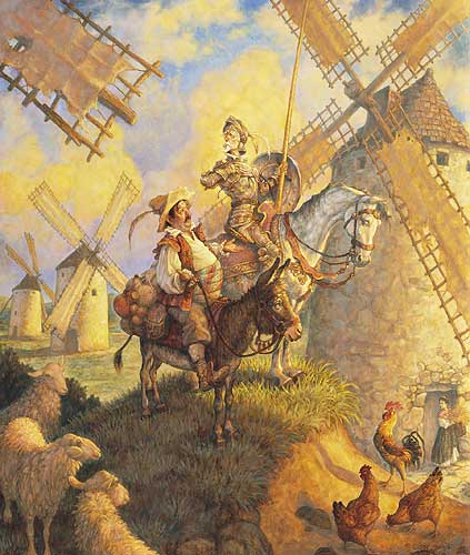 423x500 Scott Gustafson - Famous Don Quixote Painting