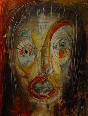 299x394 Self Portrait - Famous Expressionist Painting