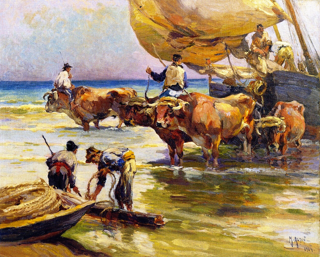 1080x867 Fishermen Painting Mathias J Alten Oil Paintings - Famous Fisherman Painting