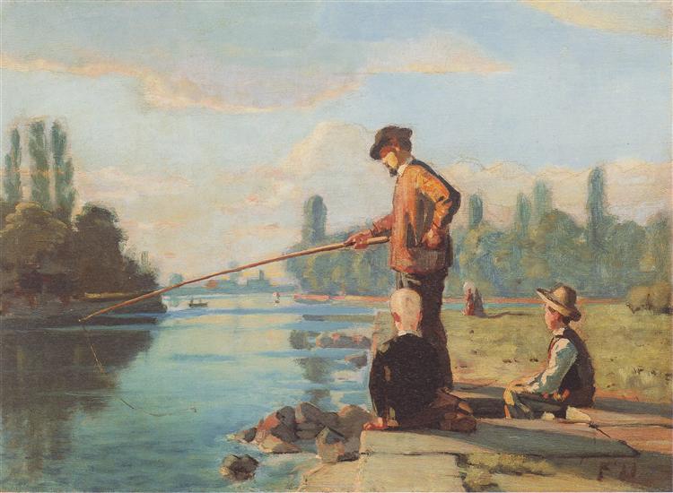 750x550 The Fisherman, C.1879 - Famous Fisherman Painting