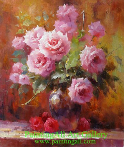 421x500 Painting Flower Vase Famous Flower Paintings Floral Still Life - Famous Floral Painting