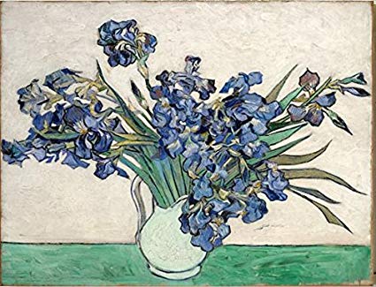 425x325 Wieco Art Irises By Van Gogh Famous Floral Oil - Famous Floral Painting