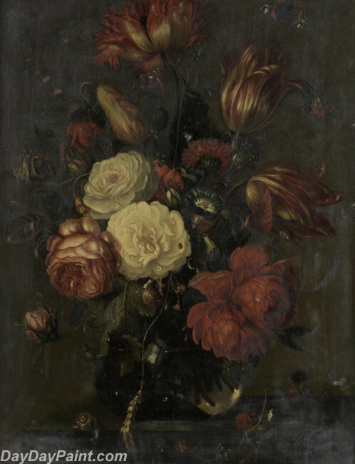 498x650 Famous Flower Paintings Dap021 - Famous Flower Painting