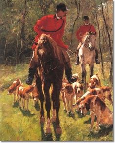 236x295 Stepping Out By Heywood Hardy Old Masters Drawings - Famous Fox Hunt Painting
