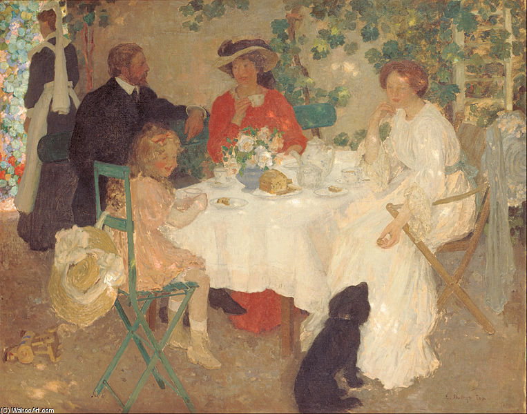 763x600 Al Fresco By Emanuel Phillips Fox - Famous Fox Painting
