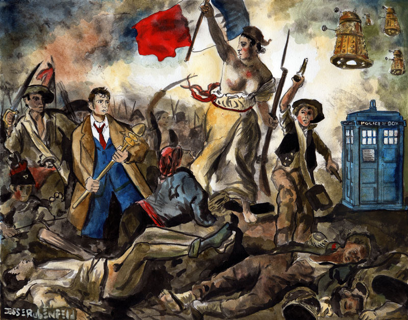 800x627 Liberty Leading The Doctor Jesse Rubenfeld Illustrations - Famous French Revolution Painting