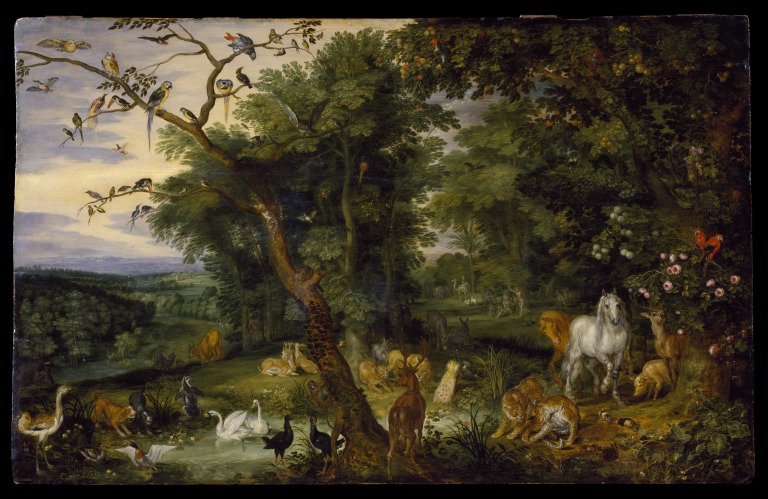 768x499 The Temptation In The Garden Of Eden Brueghel, Jan The Elder - Famous Garden Of Eden Painting