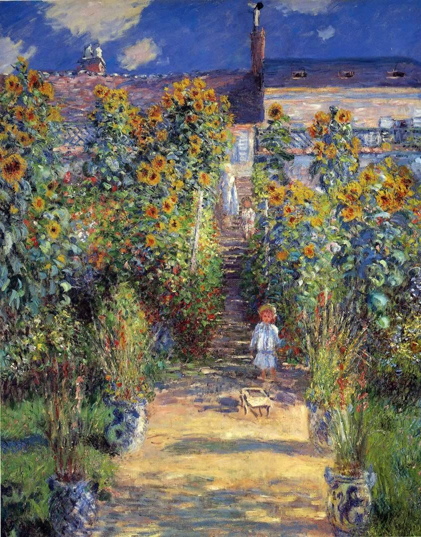 847x1080 Claude Monet Httpwww.wallpapers Free.co.ukackgroundpaintings - Famous Garden Painting