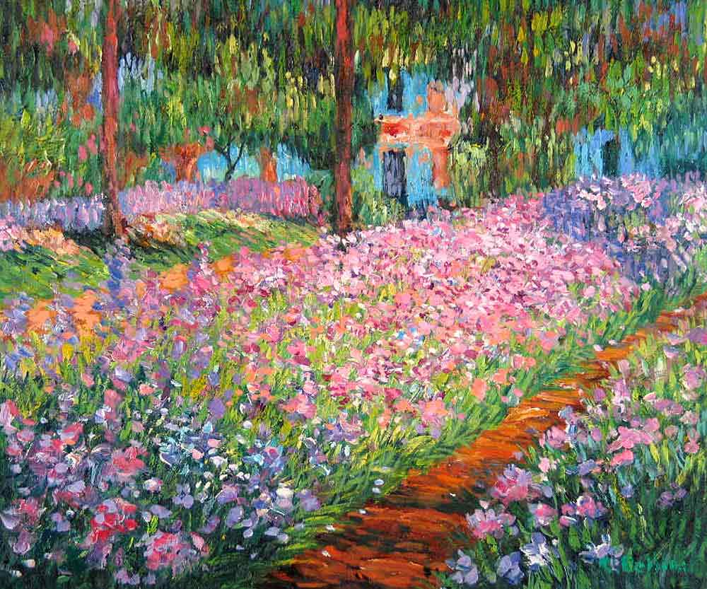 1000x833 Garden Scenery Oil Painting,artist S Garden - Famous Garden Painting