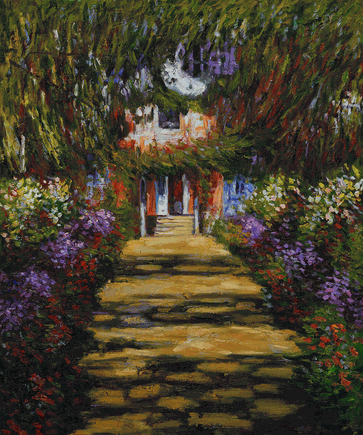 363x435 Art Corner Blog Monet's Garden Coming To Life In New York - Famous Garden Painting