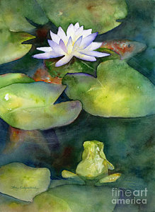 219x300 Goldfish Pond Paintings Fine Art America - Famous Goldfish Painting