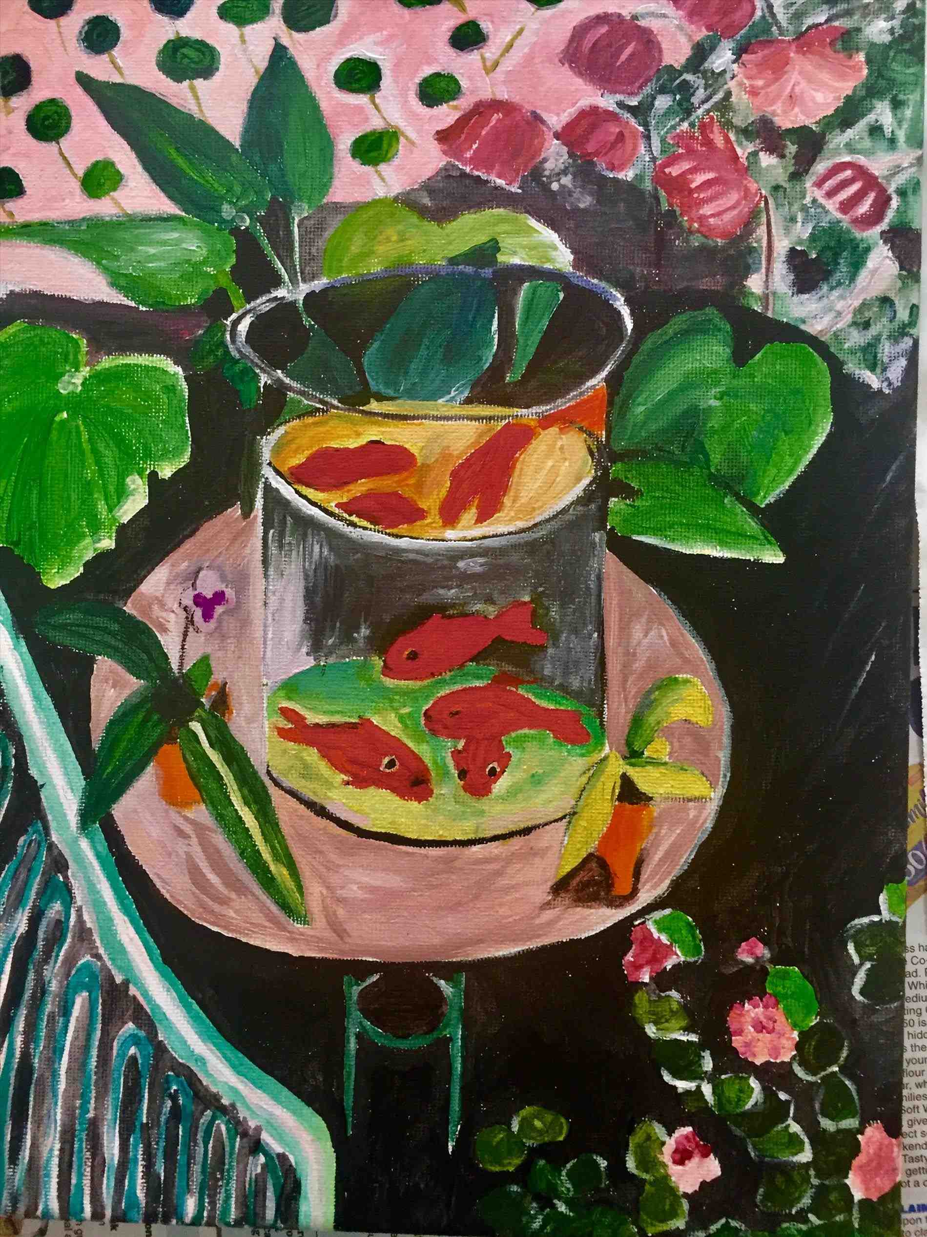 1899x2533 Art Workshop Results Pin Famous Goldfish Painting By - Famous Goldfish Painting