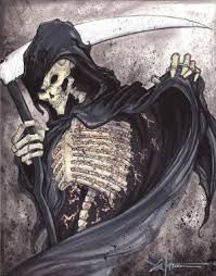 199x254 Skullaro By Henryzoel Painting Death, Angels Of Death - Famous Grim Reaper Painting