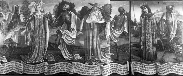 640x267 Black Death Reel To Real - Famous Grim Reaper Painting