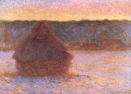 520x373 Monet's Series Paintings - Famous Hay Bale Painting