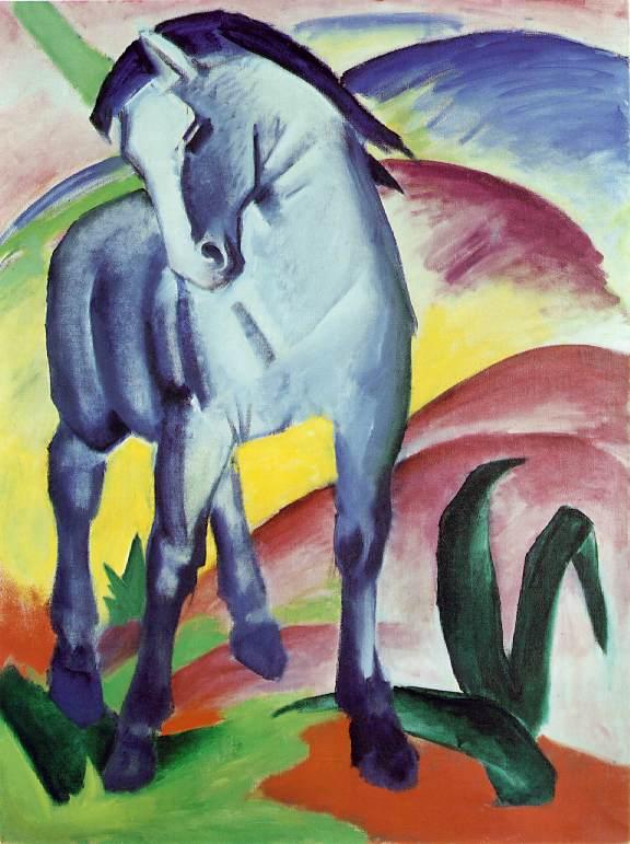 576x771 Franz Marc Blue Horse Painting Framed Paintings For Sale - Famous Horse Painting