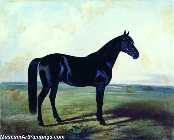 600x483 Famous Horse Painting The Black Horse - Famous Horse Painting