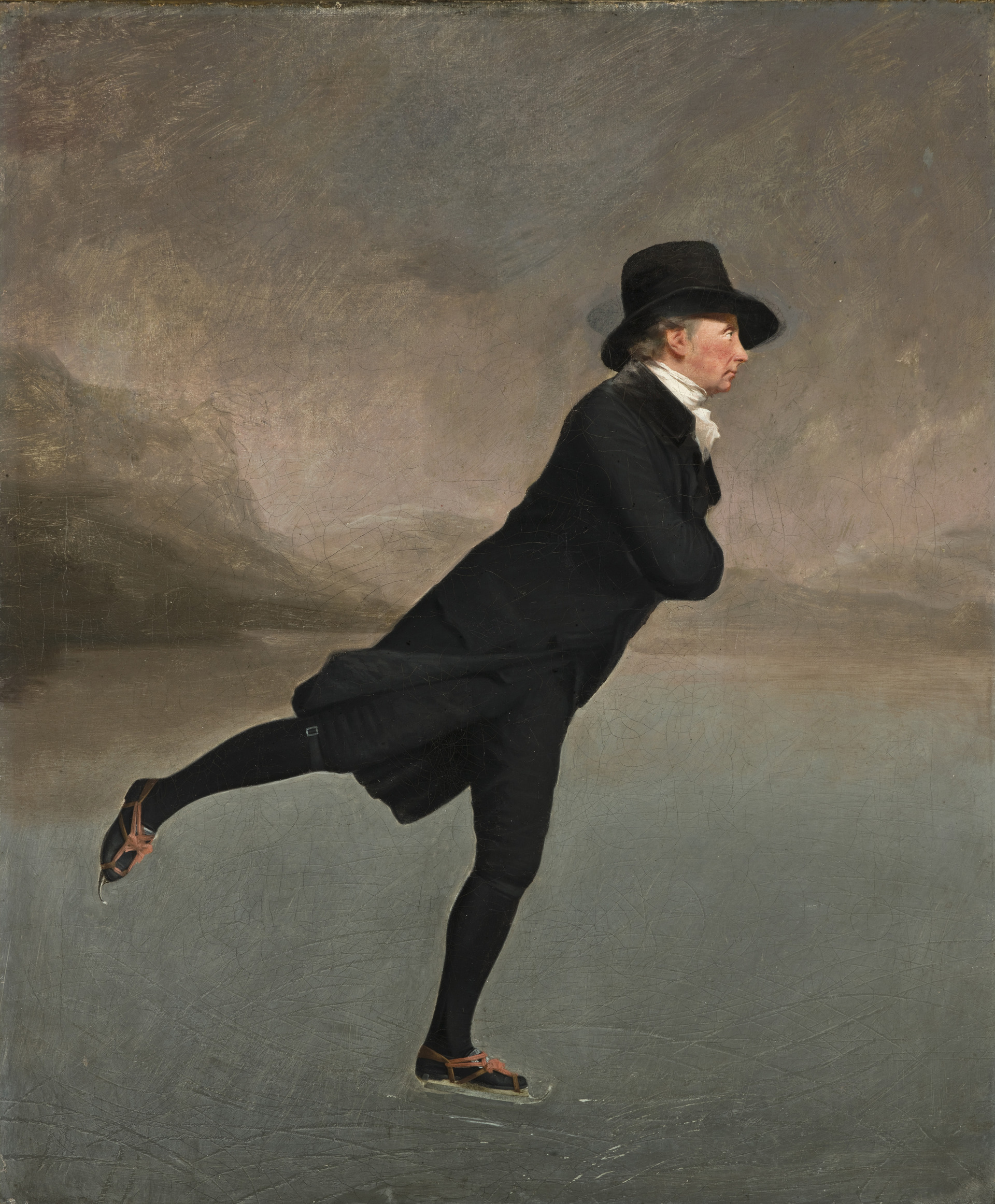 1920x2324 The Skating Minister - Famous Ice Skating Painting