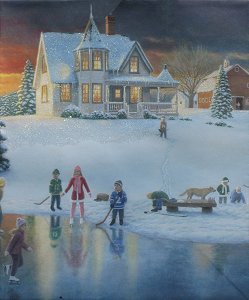 249x300 Bag Some Fine Art This Christmas, From Family Christmas - Famous Ice Skating Painting