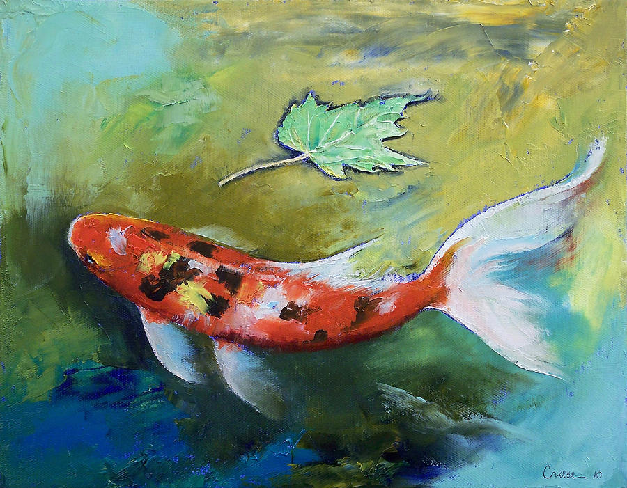 900x701 Fish Paintings By Famous Artists - Famous Koi Fish Painting