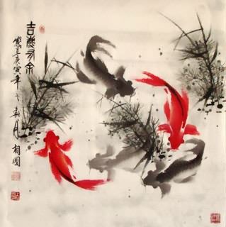319x320 Top 10 Most Famous Chinese Paintings - Famous Koi Fish Painting