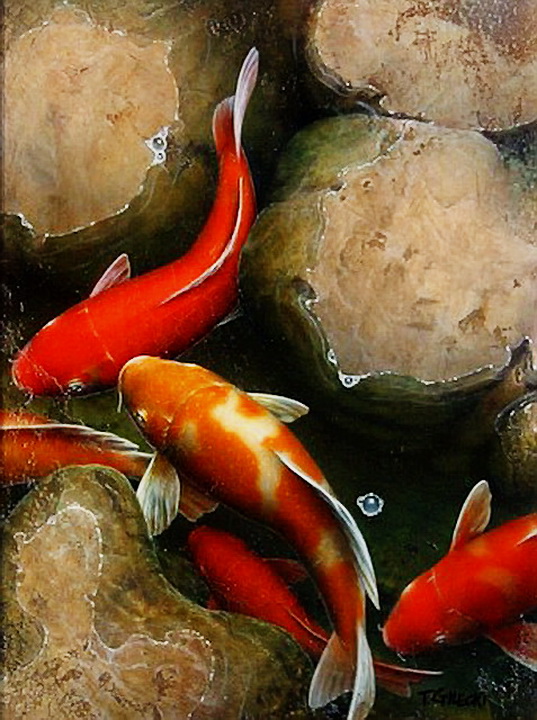 537x720 Famous Japanese Koi Fish Painting 7737511 - Famous Koi Painting