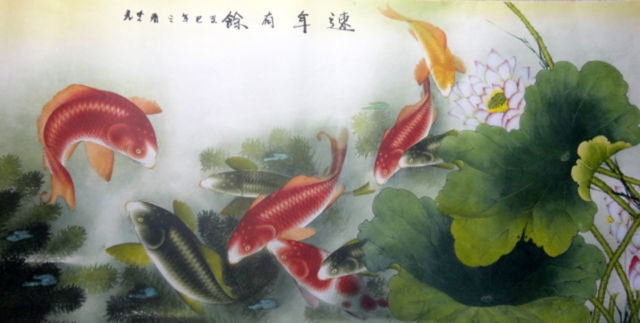 640x323 Off The Wall! Collection On Ebay! - Famous Koi Painting
