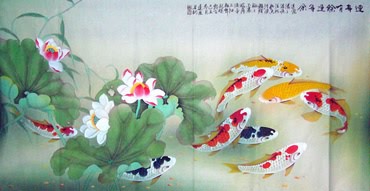 370x191 Famous Amp Potential Fish Chinese Painting Artists, Painters - Famous Koi Painting
