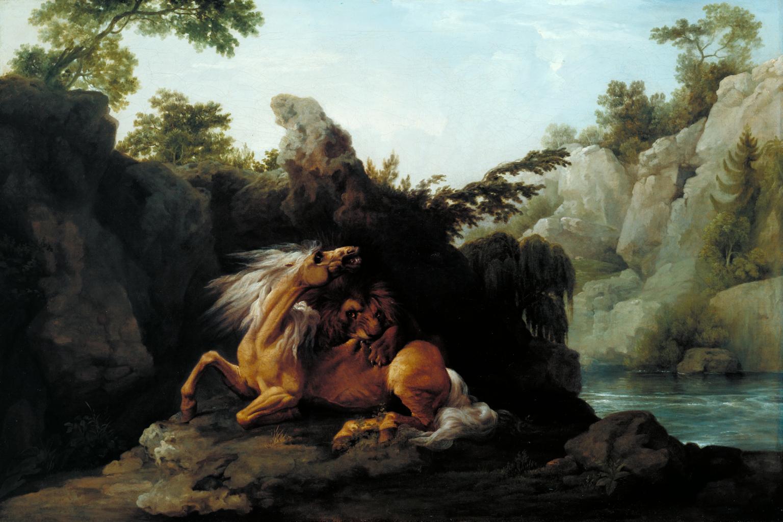 1536x1023 Horse Devoured By A Lion', George Stubbs, Exhibited 1763 Tate - Famous Lion Painting