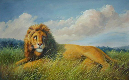450x281 Lion Paintings For Wholesale - Famous Lion Painting