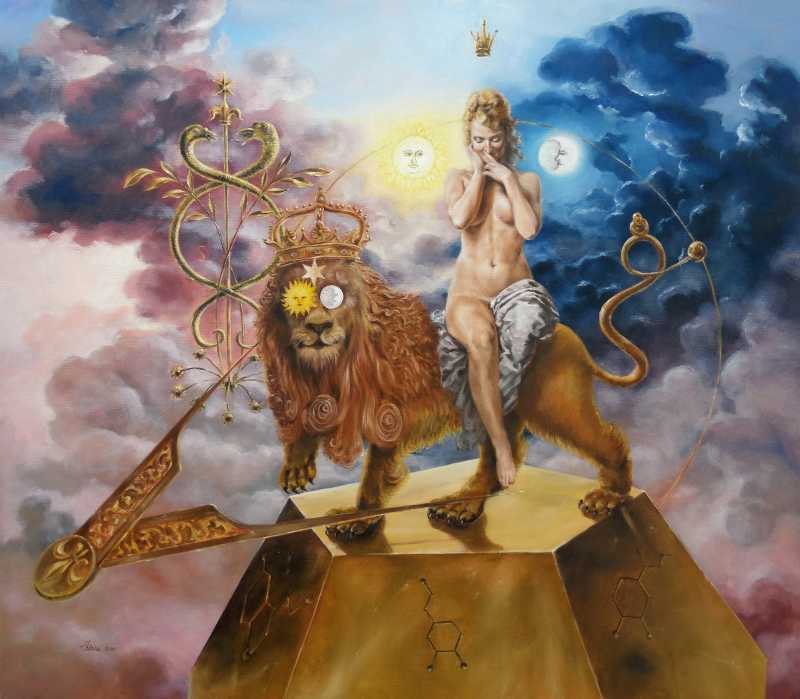 800x699 Surrealist Paintings For Sale - Famous Lion Painting