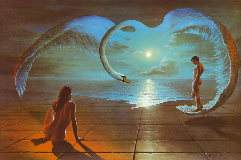 824x549 So It Goes Wings Of Love - Famous Love Painting